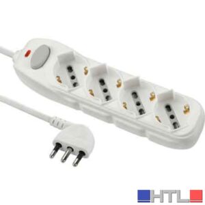 MULTIPRESA CON INTERRUTTORE 4 posti