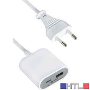 ADATTATORE 'GUMMY LINE' 1 Usb + 1 Usb type 'C'