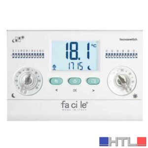 CRONOTERMOSTATO ELETTRONICO GIORNALIERO 'FACILE' Regolazione +5°C-35°C