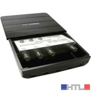 AMPLIFICATORE LTE DA ESTERNO 3 IN (UHF-UHF-VHF) - 2 OUT TV (1=12V)