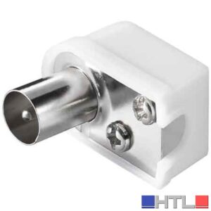 SPINA COASSIALE TV A 90° Ø 9,5 mm (Confezione da 5 pezzi)