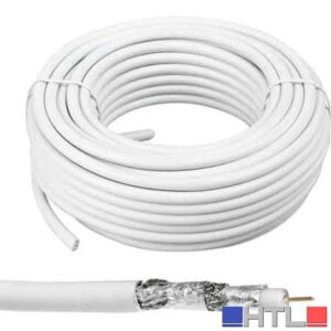 CAVO TV COASSIALE  Ø 5 mm, 75 Ohm - Classe A (CCA) (Confezione da 100 ML)