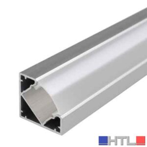 CANALINA PER STRIP LED '5103' 19x19 mm, Larghezza interna max. 12,1 mm  - Barra 2 mt