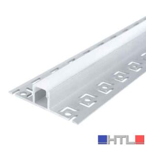 CANALINA PER STRIP LED '5112' 12,5x13,3 mm, Larghezza interna max. 9 mm - Barra 2 mt