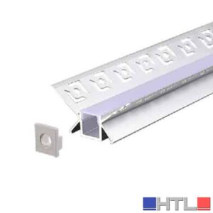 CANALINA PER STRIP LED '5166' 12x24 mm  - Barra 2 mt
