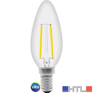 LAMPADA LED A FILAMENTO MOD. 'OLIVA' 4W - E14 - 400Lm - 2700K