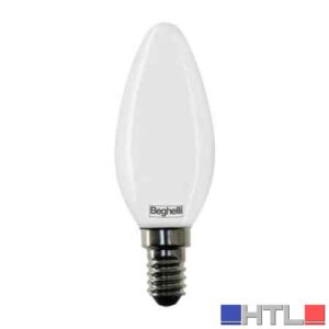 LAMPADA A LED MOD. 'OLIVA' TUTTOVETRO BEGHELLI 6W - E14 - 470Lm - 3000K