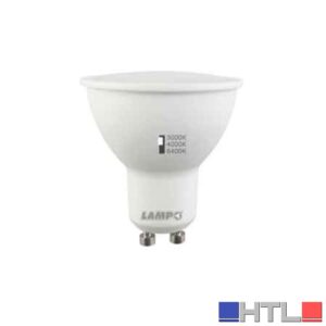 LAMPADA A LED TRICOLOR GU10 8 W - 650Lm