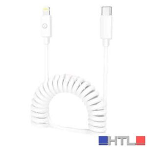 CAVO DI RICARICA A MOLLA USB-C/LIGHTNING LOSTECH 120 cm