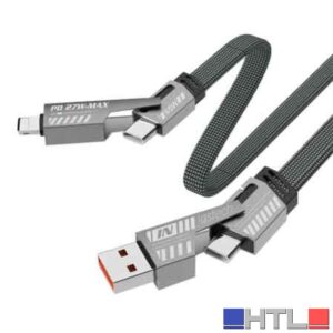 CAVO DI RICARICA MULTICONNETTORE 4IN1 'FAST CHARGE' 120 cm