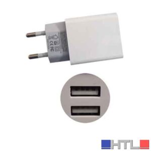 CARICATORE USB DA PARETE 2,4A - 2 USB