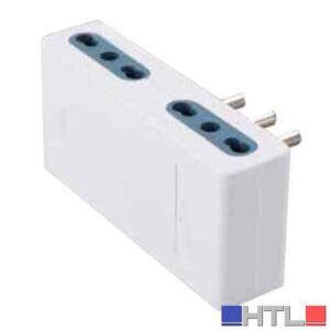 ADATTATORE QUADRUPLO 16A CARDINALE 2P+T- prese 10/16A 2P+T