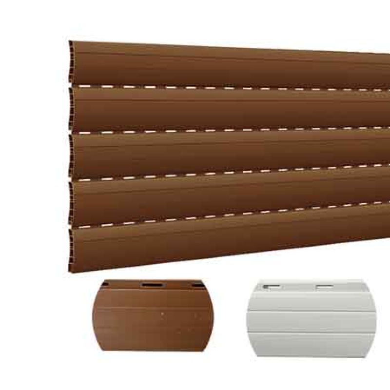 KIT STECCHE AGGIUNTIVE PER TAPPARELLA IN PVC 'TORINO' cm 123x27,5h, Confezione 5 pezzi - Colore Legn - immagine 2