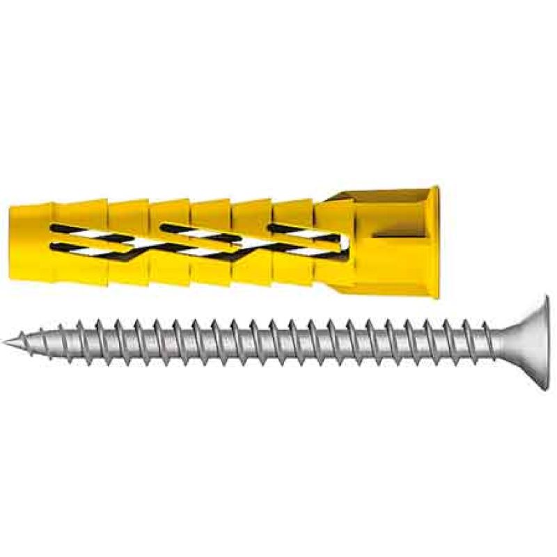 TASSELLO CON VITE 'RX02' Ø 10x50 mm - vite 6,0x60 mm (Confezione da 25 pezzi) - immagine 2