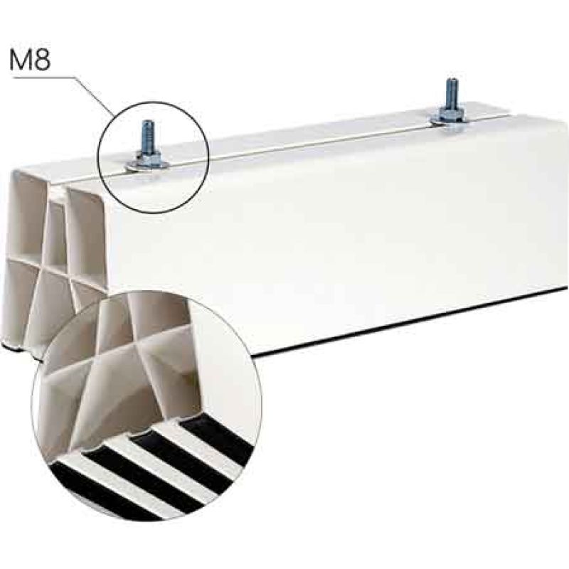 BASI A PAVIMENTO PER UNITA' ESTERNE 35 cm (Confezione da 2 pezzi) - immagine 2