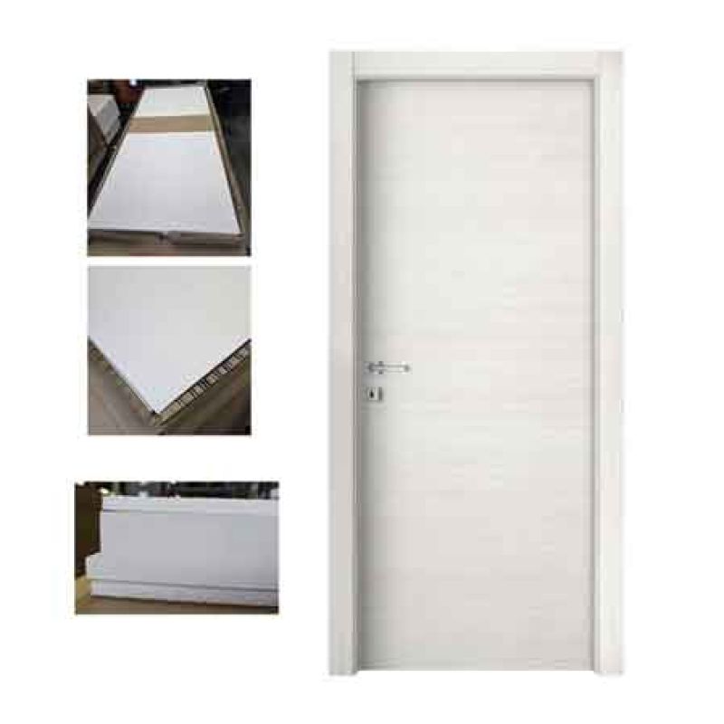 PORTA BATTENTE REVERSIBILE OLMO BIANCO EFFETTO VENATO 800x2100h mm - immagine 2