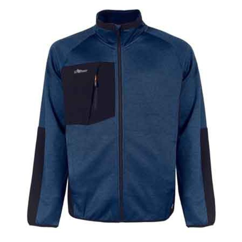 FELPA FULL ZIP 'HULL' BLU UPOWER Tg. XXL - immagine 2