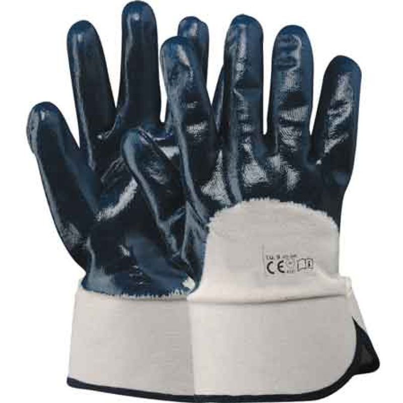 GUANTO COTONE/IMPREGNATO NBR BLU Tg. 10 (Confezione da 12 paia) - immagine 2