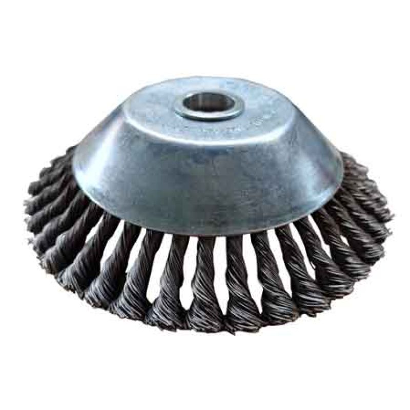 SPAZZOLA CONICA PER DECESEPUGLIATORE FILI RITORTI CARDINALE Ø 200 mm - 38 mazzetti - immagine 2