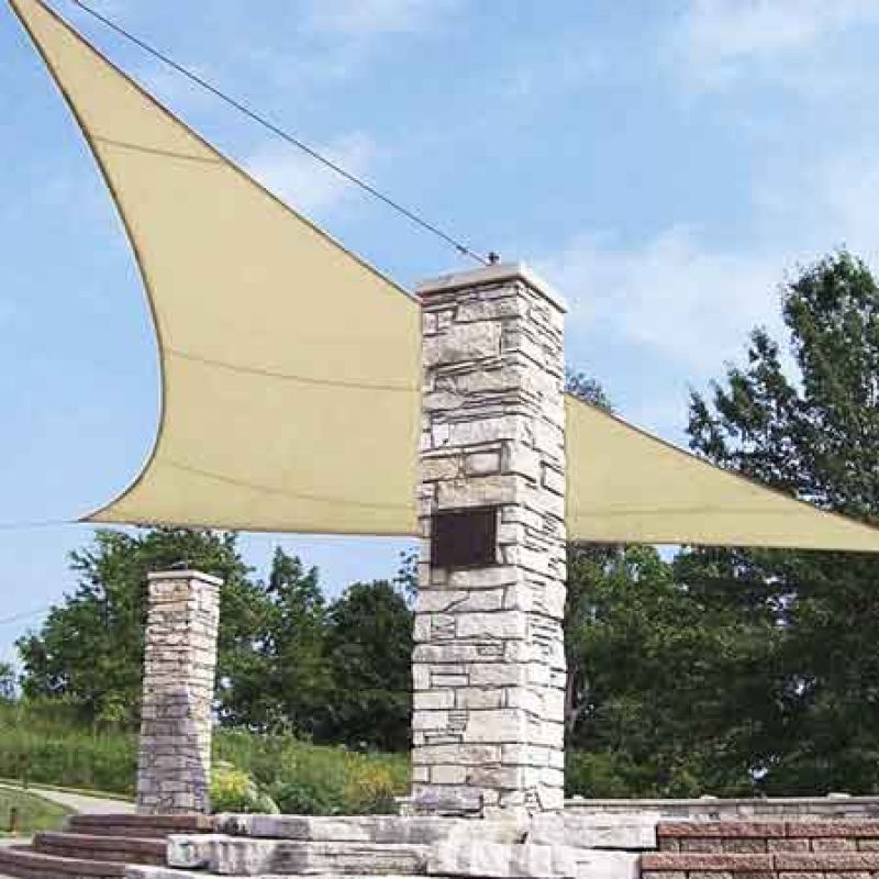 VELA OMBREGGIANTE TRIANGOLARE CARDINALE 3x3x3 mt - immagine 2