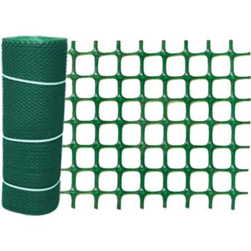 RETE DI PROTEZIONE 'QUADRA' h. 1,0 x 50 mt - Colore marrone - immagine 2