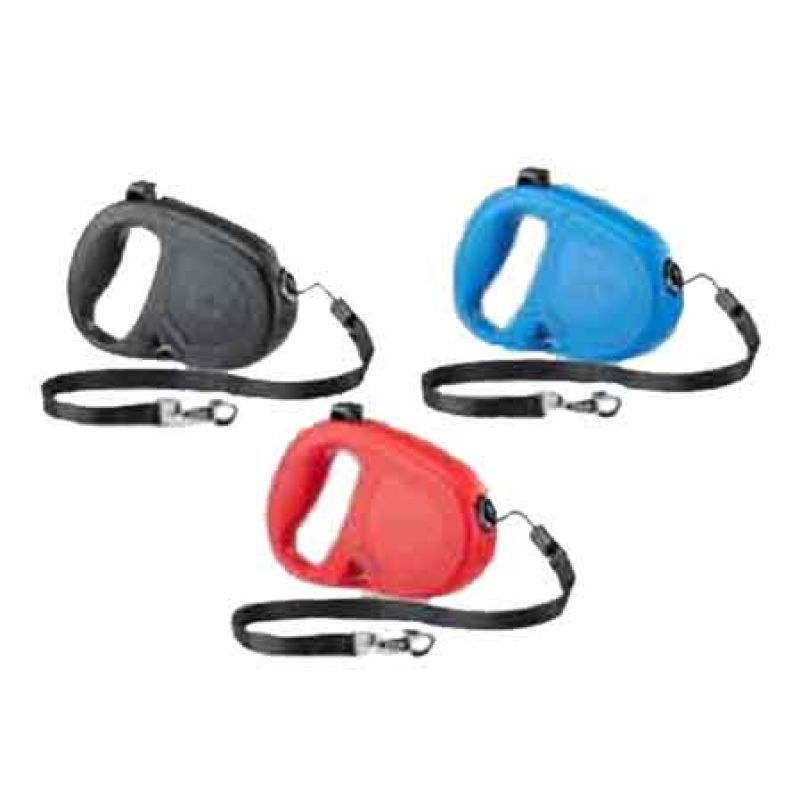 GUINZAGLIO PER CANI 'FLIPPY ONE' 4,5 mt, Per cani fino a 12 Kg - Colore Nero - immagine 2