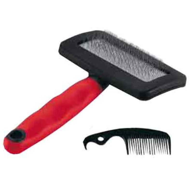 SPAZZOLA CARDATRICE PER CANI E GATTI Tg. S - cm 15x7,3x3,3h - immagine 2