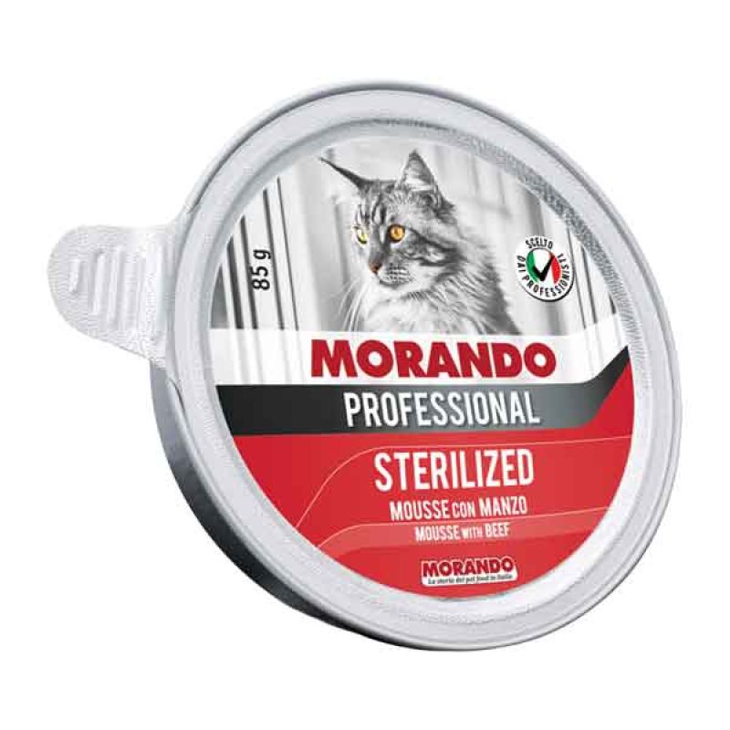 MOUSE PER GATTI STERILIZZATI MONOPORZIONE MORANDO 85 gr - Gusto pollo e tacchino (Confezione da 24 pezzi) - immagine 2