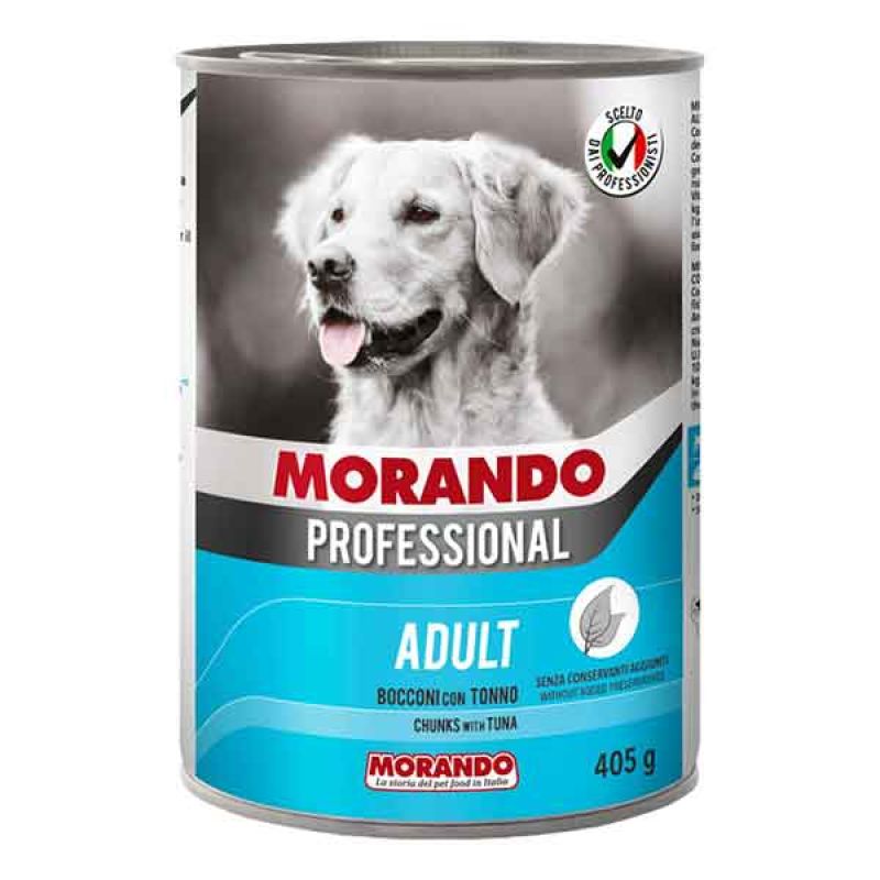 BOCCONI PER CANI MORANDO 405 gr, Gusto vitello e piselli - Per cani adulti (Confezione da 24 pezzi) - immagine 2