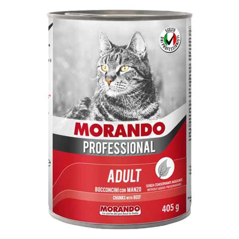 BOCCONCINI PER GATTI MORANDO 405 gr, Gusto agnello e verdure - Per gatti adulti (Confezione da 24 pezzi) - immagine 2