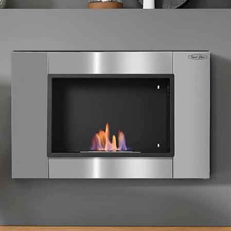 CAMINETTO A BIOETANOLO 'SILVER' CARDINALE 80x14x54h cm - immagine 2