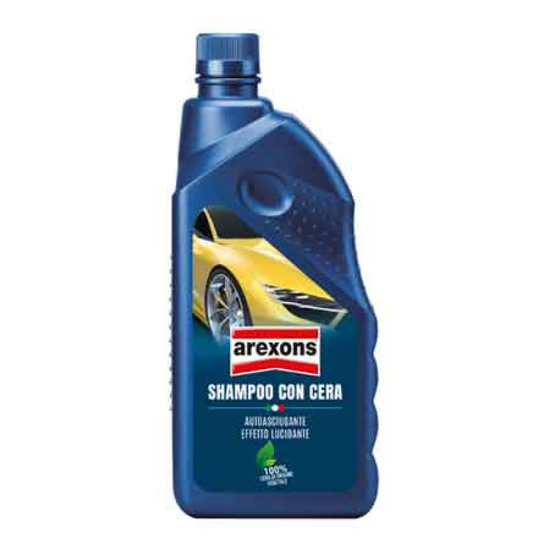 SHAMPOO AUTO CON CERA AUTOASCIUGANTE AREXONS 1 lt - immagine 2