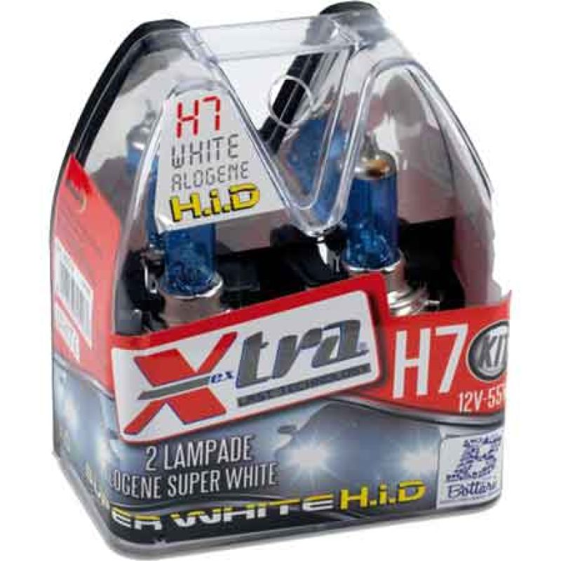 SET 2 LAMPADE 'SUPER WHITE' 12 V H 7 55 W - immagine 2