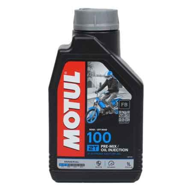 LUBRIFICANTE MOTO '100' 2 TEMPI MOTUL 1 lt - immagine 2