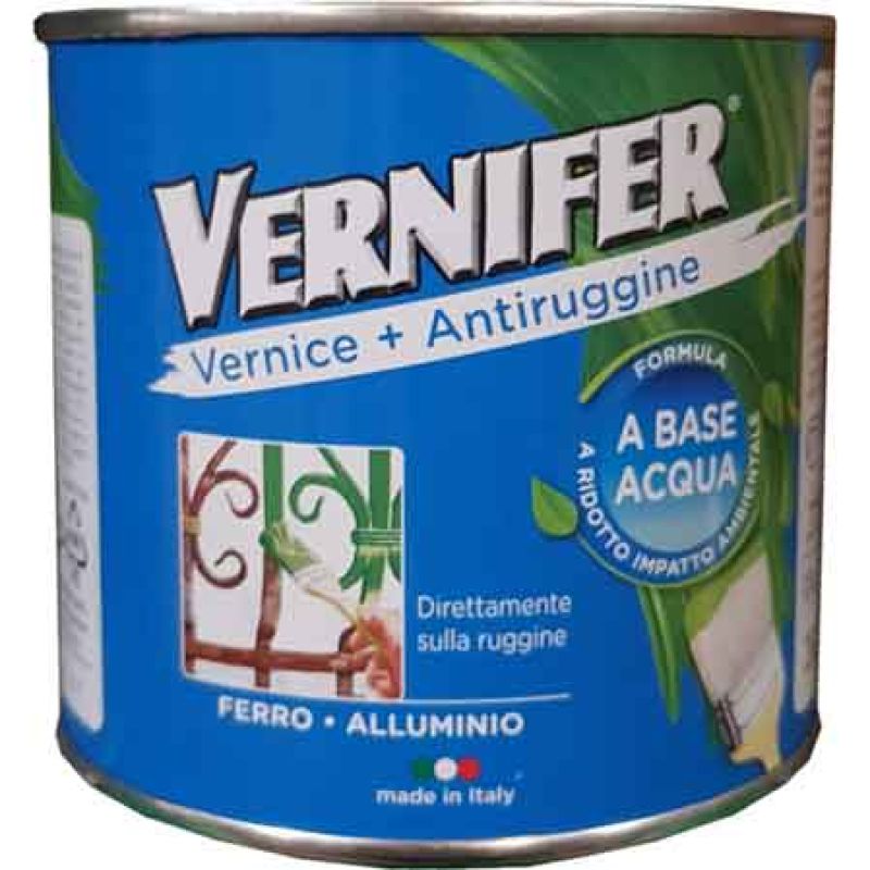 SMALTO ANTIRUGGINE ALL'ACQUA 'VERNIFER' SATINATO 500 ml - Bianco - immagine 2