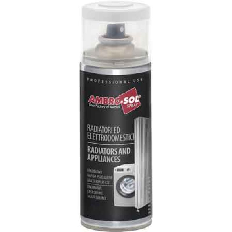 BOMBOLETTA SPRAY ACRILICO ELETTRODOMESTICI AMBROSOL 400 ml - Bianco perla (Confezione da 6 pezzi) - immagine 2