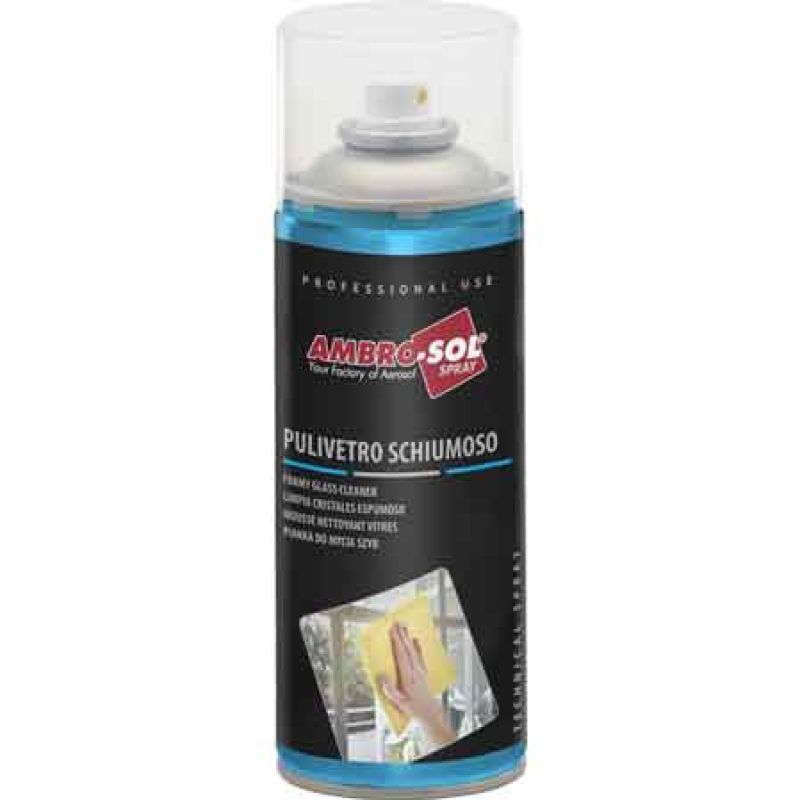 PULITORE VETRI E SCHERMI SCHIUMOSO AMBROSOL 400 ml - immagine 2