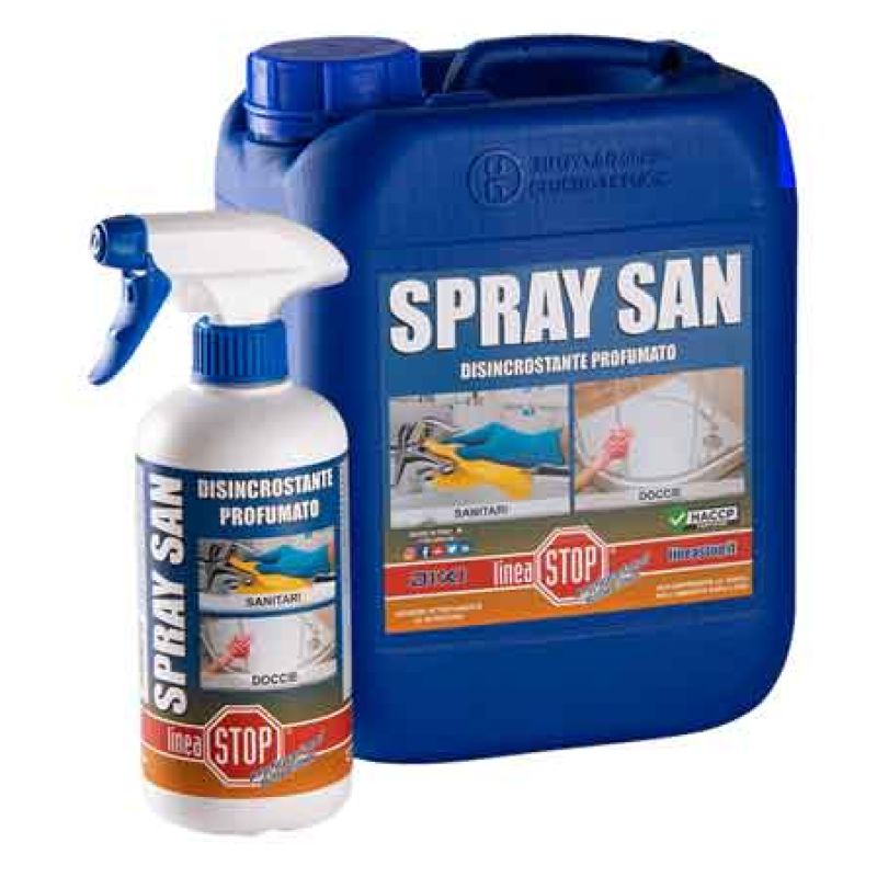 DISINCROSTANTE IGIENIZZANTE PROFUMATO 'SPRAY SAN' 500 ml - immagine 2