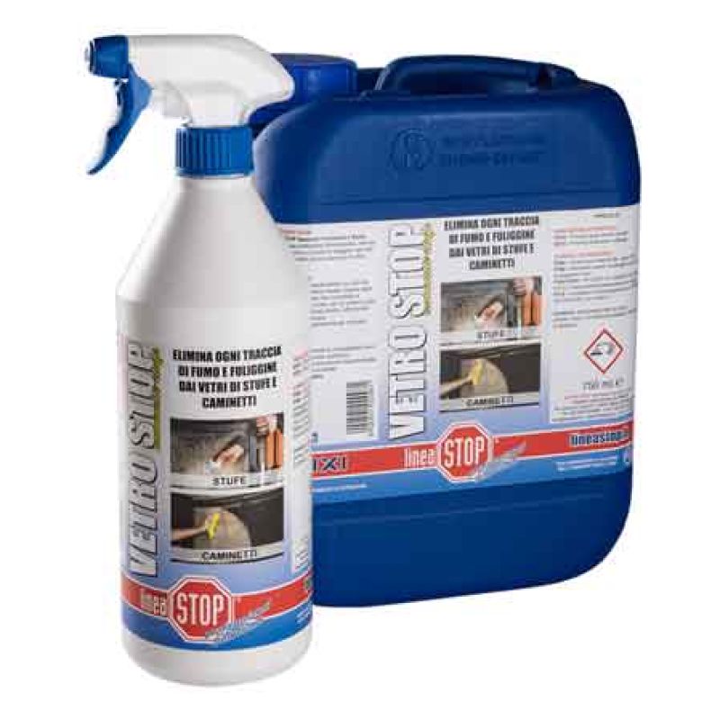 DETERGENTE PER VETRI CAMINETTI E STUFE 'VETRO STOP' 750 ml - immagine 2