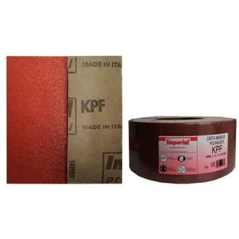 CARTA ABRASIVA 'KPF' Grana 100 - rotolo mm 115x100 mt (Confezione da 100 ML) - immagine 2