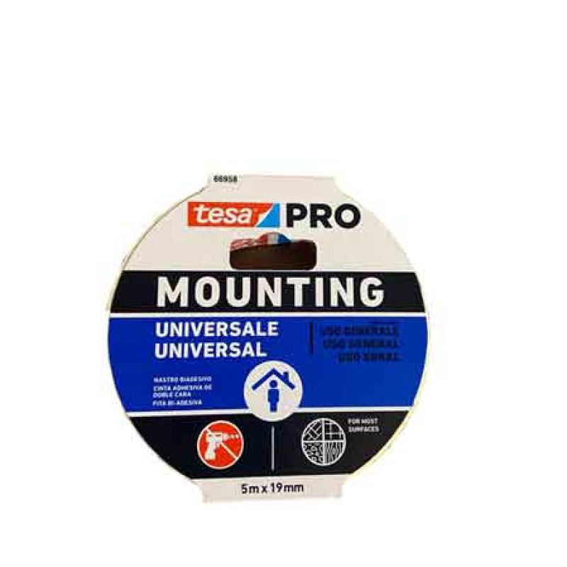 NASTRO BIADESIVO 'MOUNTING UNIVERSAL' TESA mm 19x1,5 mt - Colore Bianco - immagine 2