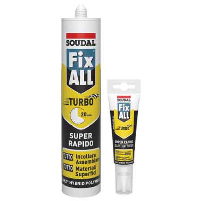 ADESIVO SIGILLANTE 'FIX ALL TURBO' SOUDAL 125 ml - Bianco - immagine 2