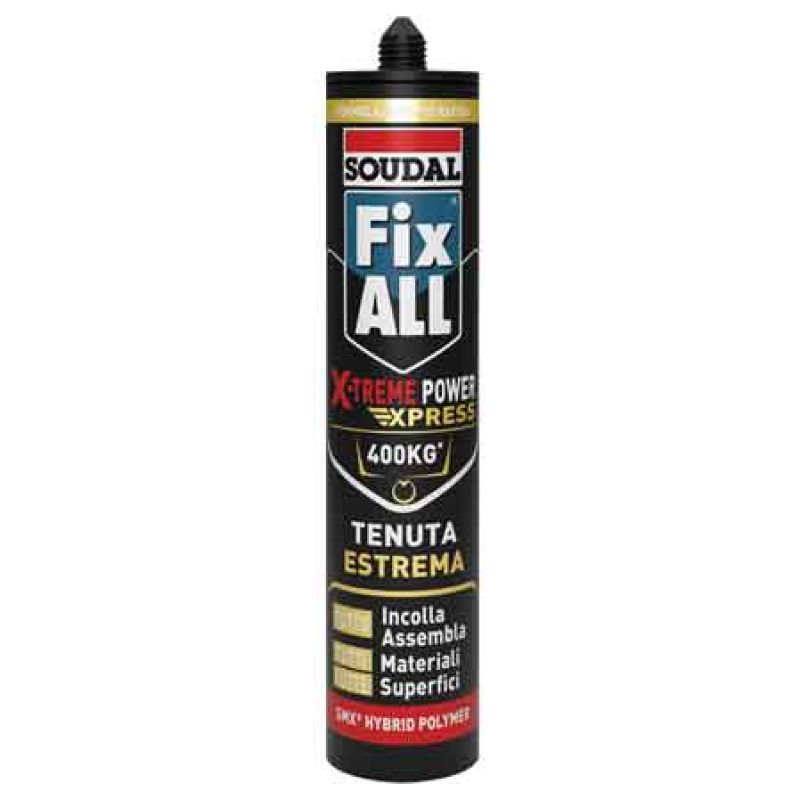 ADESIVO SIGILLANTE 'FIX ALL X-TREME EXPRESS' SOUDAL 280 ml - Bianco - immagine 2