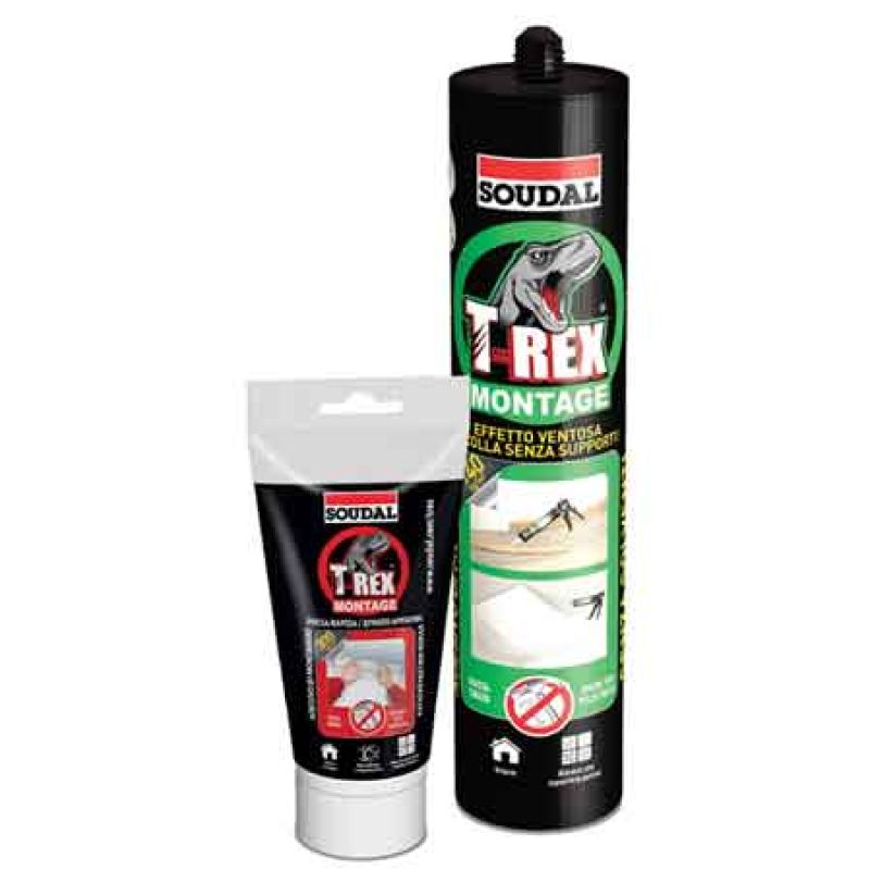 ADESIVO SIGILLANTE 'T-REX EFFETTO VENTOSA' SOUDAL 380 g - immagine 2