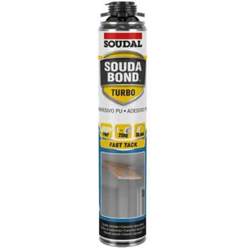 ADESIVO POLIURETANICO 'SOUDABOND TURBO GUN' SOUDAL 750 ml - Pistola - immagine 2