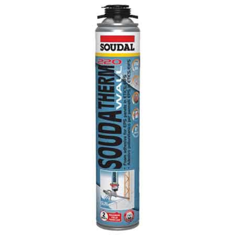 ADESIVO POLIURETANICO 'SOUDATHERM WALL' SOUDAL 750 ml - Pistola - immagine 2