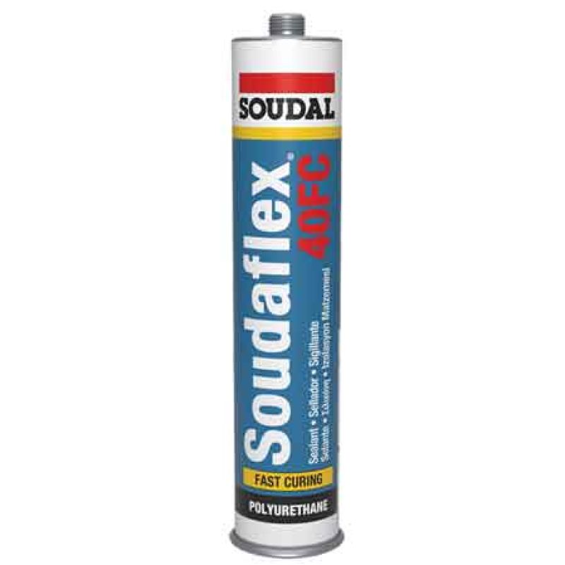 ADESIVO SIGILLANTE POLIURETANICO 'SOUDAFLEX 40FC' SOUDAL 300 ml - Nero - immagine 2