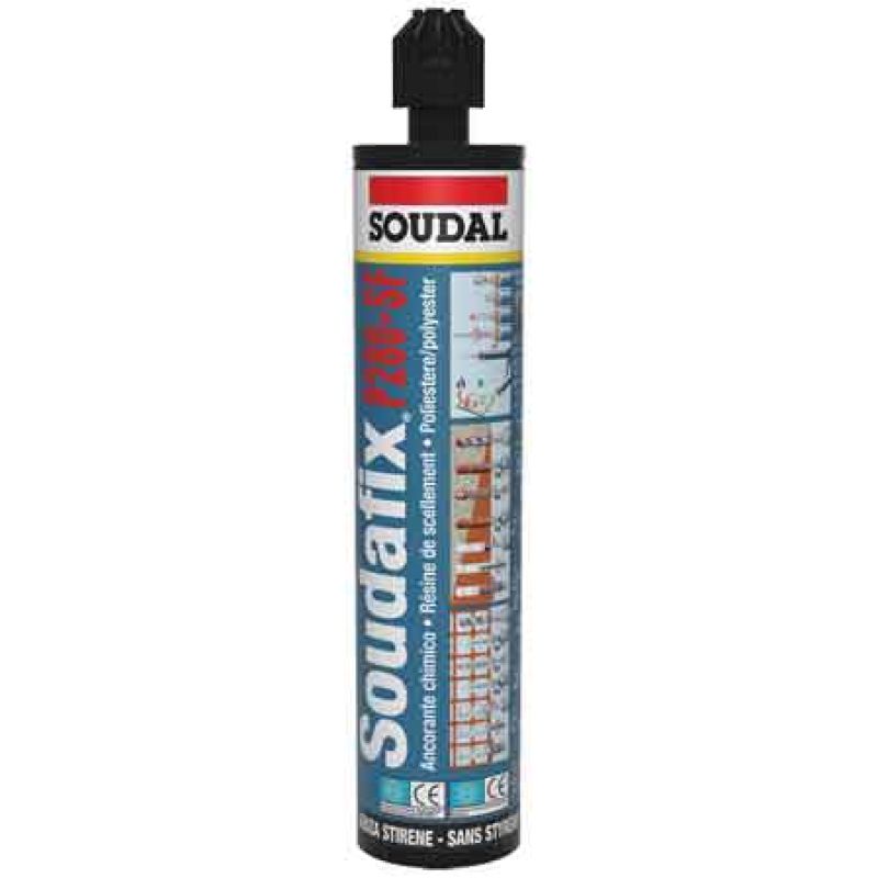 ANCORANTE CHIMICO 'SOUDAFIX P280-SF' SOUDAL 300 ml - Grigio - immagine 2