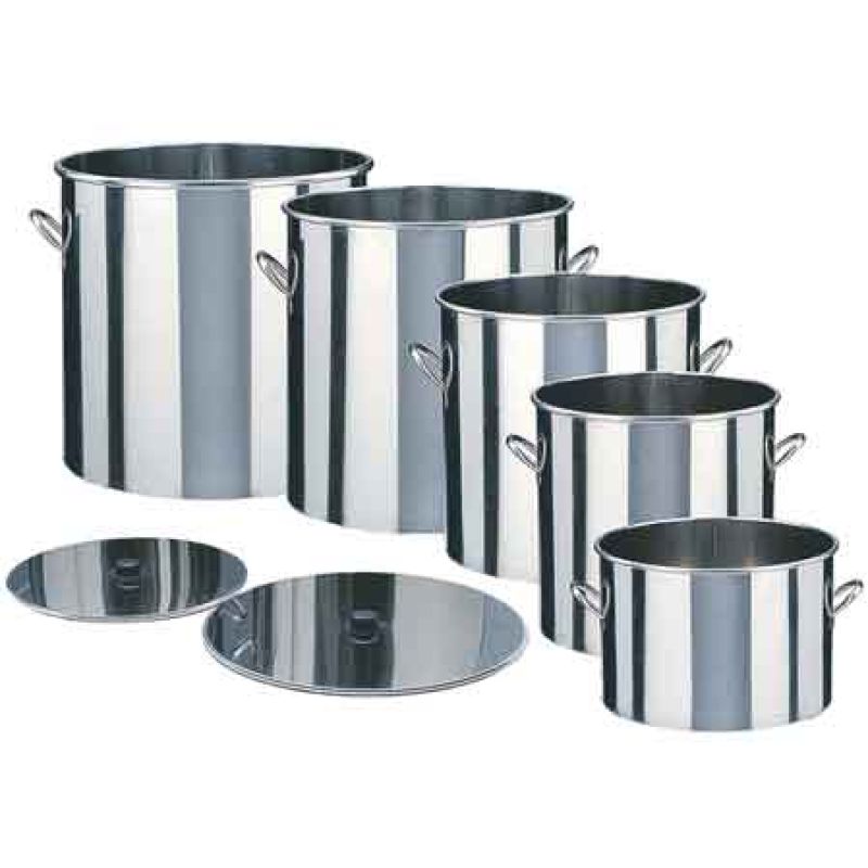 BOLLITORE CON COPERCHIO Ø 504x400h mm - cap.lt 75 - immagine 2