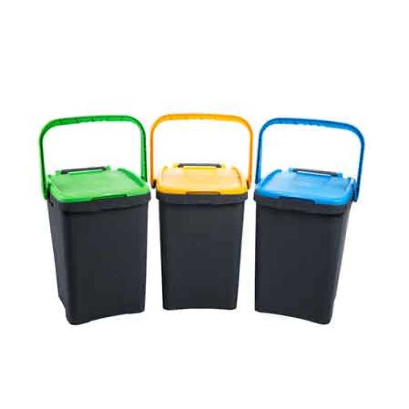 PATTUMIERA ECOPLUS 35 lt - 43x36x43,5h cm - immagine 2